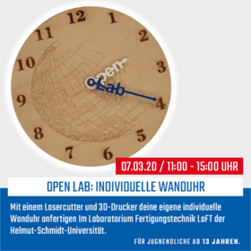 Individuelle Wanduhr