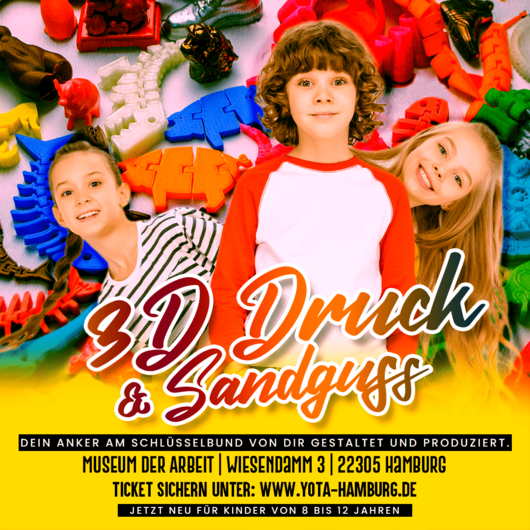 Workshop: 3D Druck und Sandguss | 22.07.2023 | 11:00 - 14:00 Uhr
