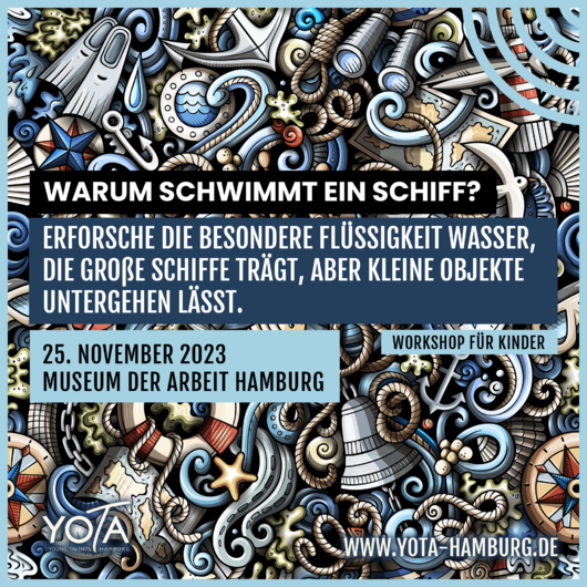 Workshop: Warum schwimmt ein Schiff? | 25.11.2023 | 11:00 - 13:00 Uhr