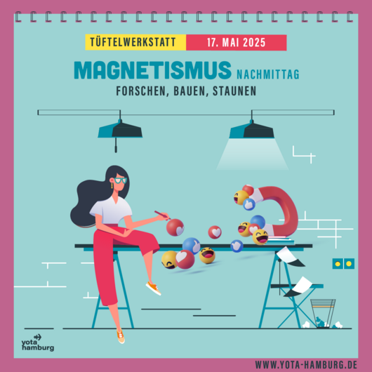 Tüftelwerkstatt: Magnetismus Nachmittag | 17. Mai 2025 | 14:00 Uhr – 16:00 Uhr