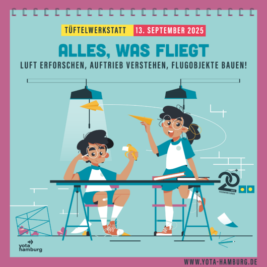 Tüftelwerkstatt: Alles, was fliegt | 13.09.2025 | 11:00 - 13:00 Uhr