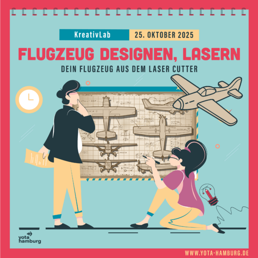KreativLab: Dein Flugzeug aus dem Laser Cutter | 25.10.2025 | 10.00 – 15.00 Uhr