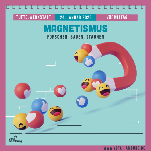 T&uuml;ftelwerkstatt: Magnetismus Vormittag | 24.01.2026  | 11:00 Uhr &ndash; 13:00 Uhr