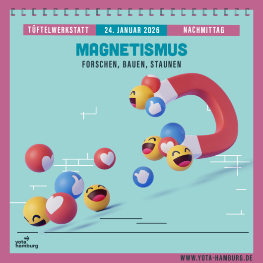 T&uuml;ftelwerkstatt: Magnetismus Nachmittag | 24.01.2026 | 14:00 Uhr &ndash; 16:00 Uhr