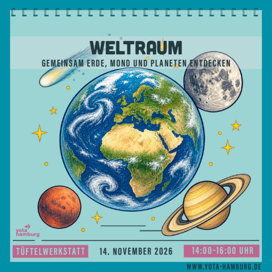 T&uuml;ftelwerkstatt: Weltraum | 14.11.2026 | 14:00&ndash;16:00 Uhr