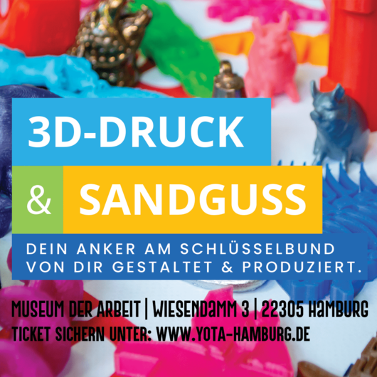 Workshop: 3D Druck und Sandguss | 10.06.2023 | 11:00 - 14:00 Uhr