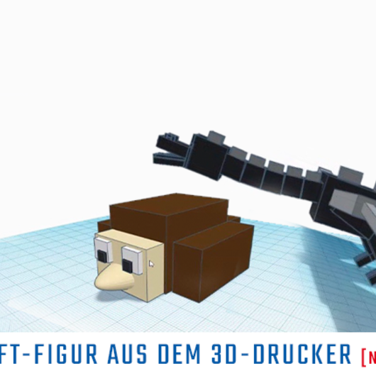 So war unser Online-Kurs "Deine Minecraft-Figur aus dem 3D-Drucker"