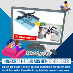 Deine Minecraft-Figur aus dem 3D-Drucker