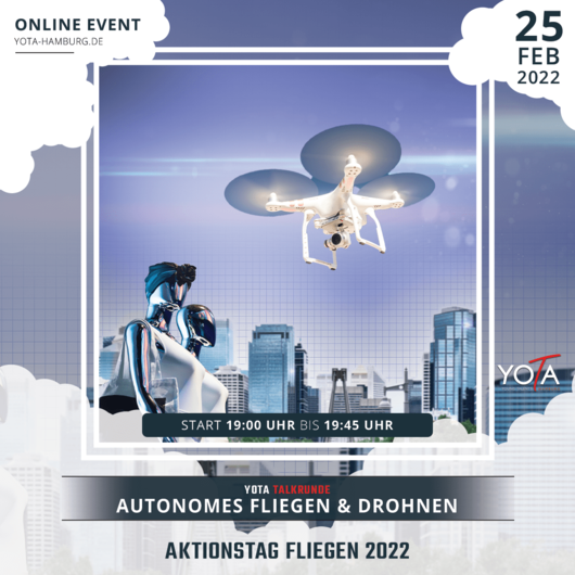 Aktionstag Fliegen 2022: Talk zu autonomes Fahren & Drohnen | 25. Februar 2022 | 19:00 - 19:45 Uhr